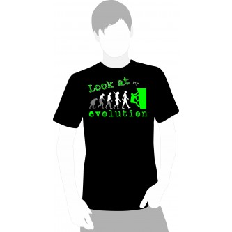 T-shirt "Look at my Evolution" Climbing
